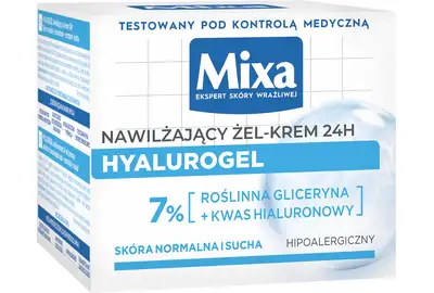 Mixa Hyalurogel Nawilżajacy żel-krem 24h - skóra normalna i sucha 50ml