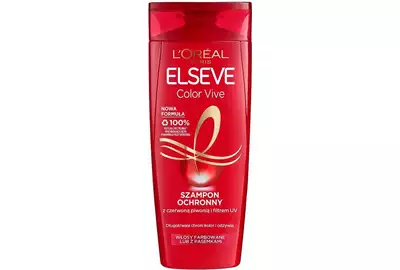 LOREAL ELSEVE COLOR VIVE Szampon ochronny z czerwoną piwonią i filrem UV 400ml