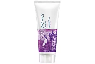 AVON FOOT Works Maska wygładzająca do stóp lawendowa Clay Mask 75ml