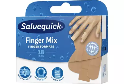 SALVEQUICK FINGER MIX Plastry opatrunkowe - 18 sztuk