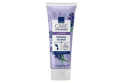 AVON FOOT Works Maska wygładzająca do stóp lawendowa Clay Mask 75ml