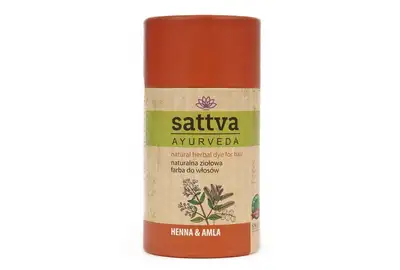 SATTVA AYURVEDA Naturalna ziołowa farba henna do włosów - AMLA 150g
