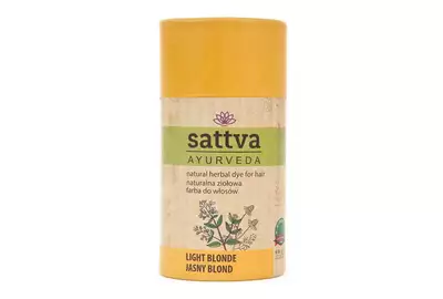 SATTVA AYURVEDA Naturalna ziołowa farba henna do włosów - LIGHT BLONDE 150g