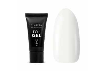 CLARESA POLI GEL Żel akrylożel do paznokci - CLEAR 30g