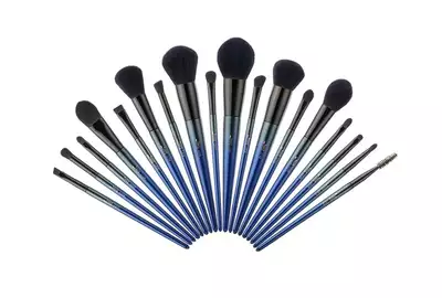 JESSUP T263 Zestaw 18 pędzli do makijażu twarzy i oczu Royal Blue Luxury Set