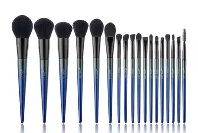 JESSUP T263 Zestaw 18 pędzli do makijażu twarzy i oczu Royal Blue Luxury Set