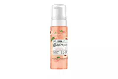 BIELENDA ECO SORBET Pianka micelarna do oczyszczania twarzy nawilżająco-odświeżająca - brzoskwinia 150ml