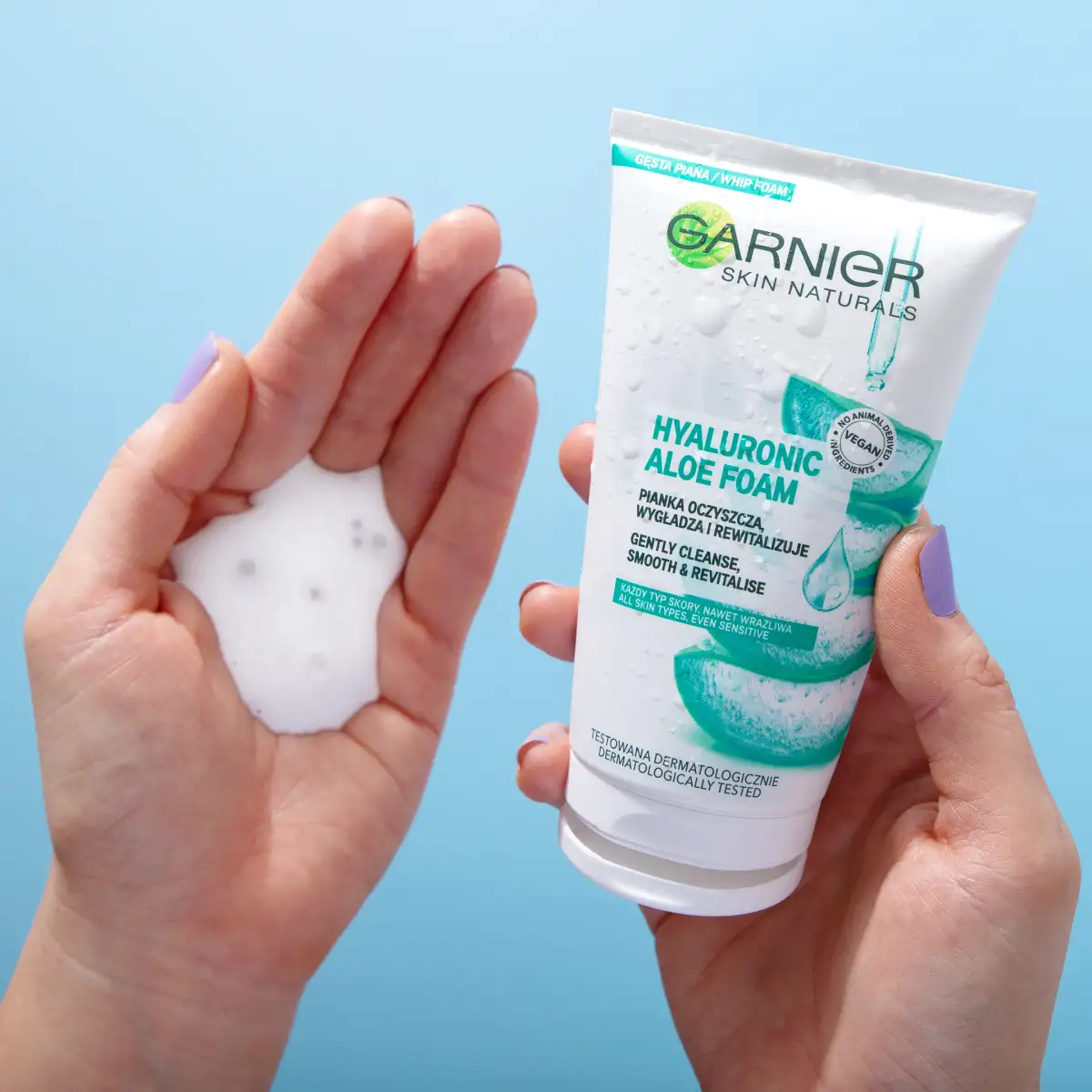 GARNIER HYALURONIC ALOE FOAM Oczyszczajca pianka do twarzy 150ml