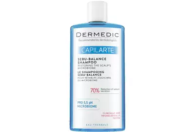 Dermedic Capilarte Szampon Sebu-Balance przywracającego równowagę mikrobiomu skóry nadmiernie przetłuszczających się 300ml
