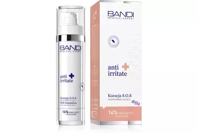 Bandi Anti Irritate Krem Kuracja SOS kojąca 14% Emolientów Dzień Noc 50ml