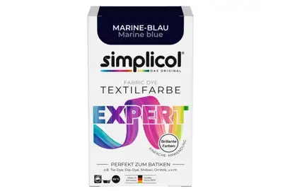 Simplicol Textilfarbe Barwnik do tkanin Granatowy Marine-Blau Niemiecki 150g