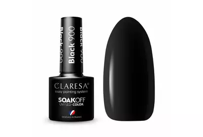 Claresa Lakier hybrydowy Black 900 Czarny Soak Off UV/LED 5g