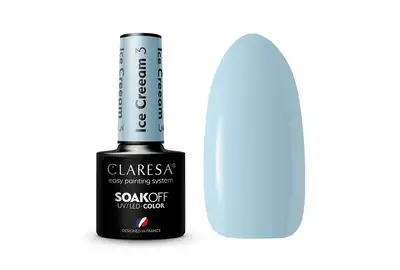 Claresa Lakier hybrydowy Ice Cream 3 Soak Off UV/LED 5g