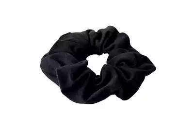 Anwen Bawełniana scrunchie - czarna gumka do włosów