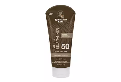 Australian Gold Face+Self Tanner Lotion Balsam do opalania twarzy z samoopalaczem SPF50 88ml
