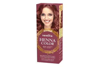Venita Henna Color Balsam koloryzujący z ekstraktem z henny - 117 MAHOŃ 75ml