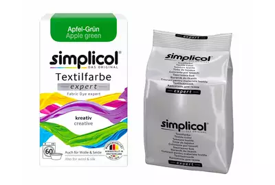 Simplicol Textilfarbe Barwnik do tkanin Apple Green Zielony Niemiecki 150g