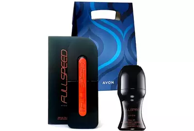 Avon Fullspeed Zestaw Men Woda toaletowa EDT 75ml + Roll On Antyperspirant 50ml