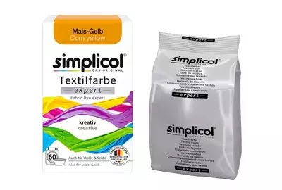 Simplicol Textilfarbe Barwnik do tkanin Corn Yellow Żółty Niemiecki 150g