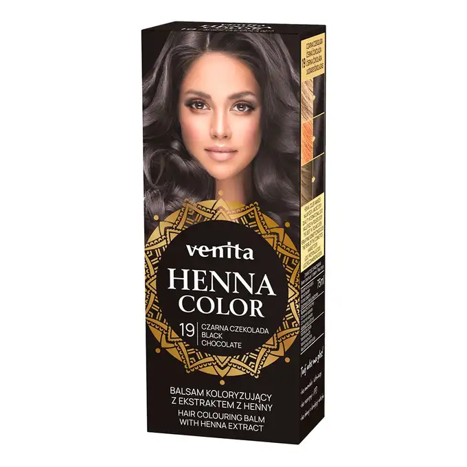 Venita Henna Color Balsam koloryzujący z ekstraktem z henny - 19 CZARNA CZEKOLADA 75ml