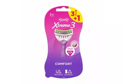 Wilkinson Xtreme 3 Comfort Maszynki do golenia dla kobiet - 4 sztuki
