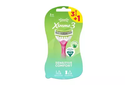 Wilkinson Xtreme 3 Sensitive Comfort Maszynki do golenia dla kobiet - 4 sztuki