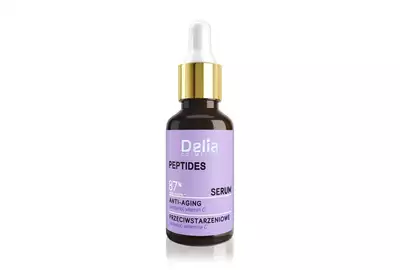 Delia Cosmetics Serum przeciwstarzeniowe do twarzy, szyi i dekoltu - peptydy 30ml