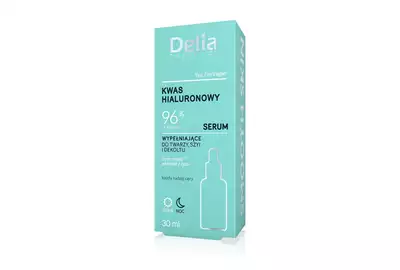 Delia Cosmetics Serum wypełniające do twarzy, szyi i dekoltu - kwas hialuronowy 30ml