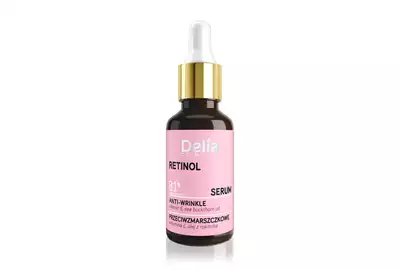 Delia Cosmetics Serum przeciwzmarszczkowe do twarzy, szyi i dekoltu - retinol 30ml