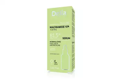 Delia Cosmetics Serum normalizujące do twarzy, szyi i dekoltu - niacynamid+cynk 30ml
