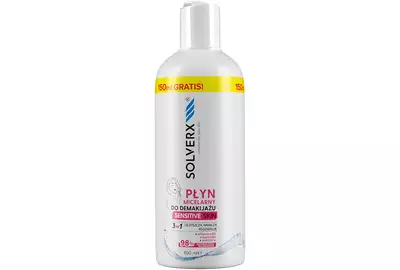 Solverx Sensitive Skin Płyn micelarny do demakijażu 3w1 400ml