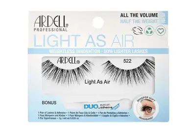 Ardell Light As Air Sztuczne rzęsy na pasku 522 Bardzo lekkie