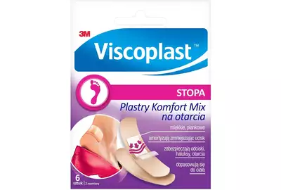 Viscoplast Stopa Plastry komfort mix na otarcia - 6 sztuk 