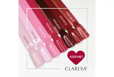 Claresa Lakier hybrydowy Kiss Me! 7 SoakOff UV/LED 5g