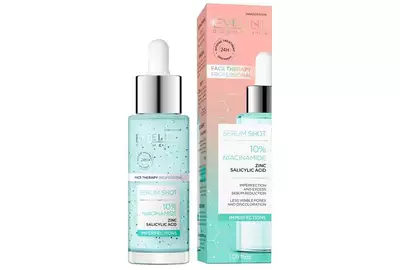Eveline Serum Shot Kuracja 10% niacynamid na twarz, szyję i dekolt 30ml
