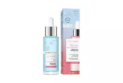 Eveline Serum Shot Kuracja 2% kwas hialuronowy na twarz, szyję i dekolt 30ml