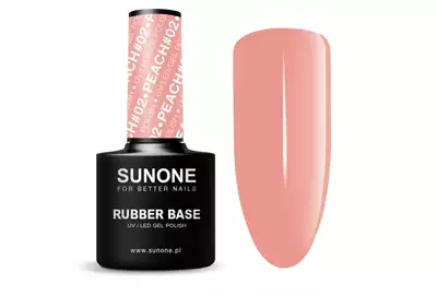 Sunone Rubber Base Baza kauczukowa UV/LED - #02 PEACH 5g