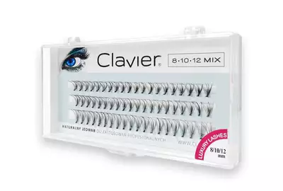 Clavier Classic Sztuczne rzęsy kępki C-8-10-12 MIX