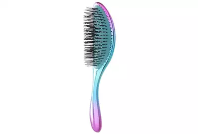 Olivia Garden Aurora Blue Szczotka do rozczesywania średnich i grubych włosów - niebiański róż