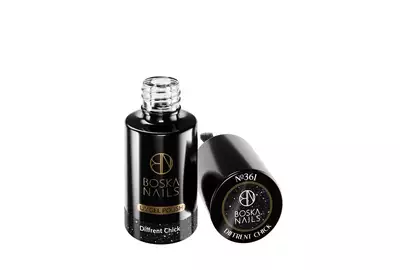 Boska Nails Lakier hybrydowy - 361 Diferent Black 6ml