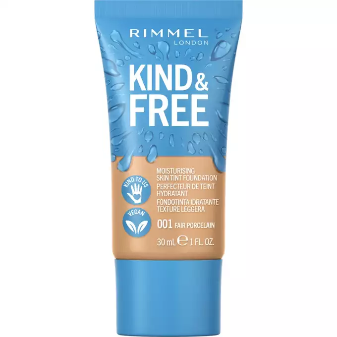 Rimmel Kind&amp;Free Podkład do twarzy nawilżający - 001 FAIR PORCELAIN 30ml