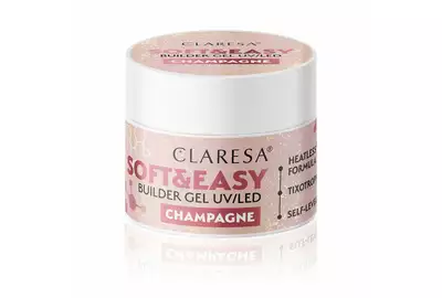 Claresa Soft&amp;Easy Builder Gel UV/LED Żel budujący - CHAMPAGNE 45g