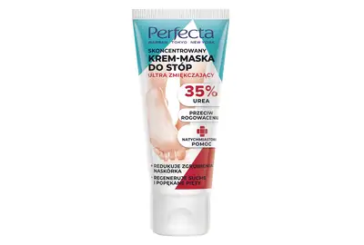 Perfecta Skoncentrowany krem-maska do stóp ultra zmiękczający 35% UREA 80ml