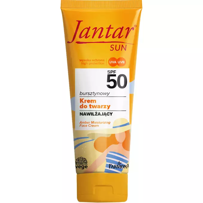 Farmona Jantar Sun Bursztynowy nawilżający krem do twarzy SPF50