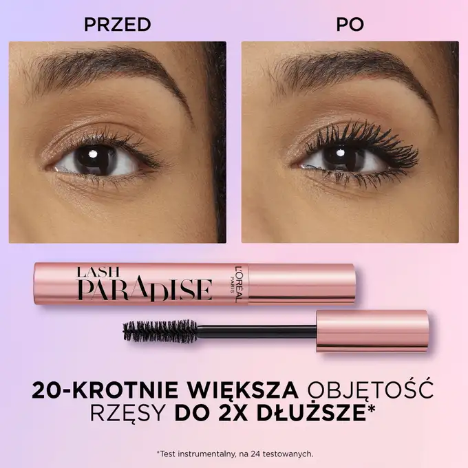 LOREAL PARADISE EXTATIC Tusz do rzęs - NOIR/BLACK 6.4ml