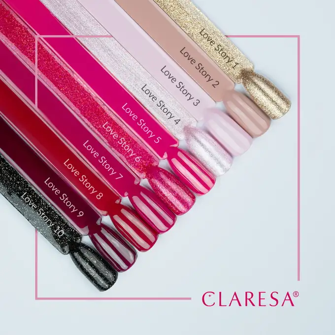 Claresa UV Nagellack „Love Story“ – 5 Ml – Langlebig, Hochpigmentiert, Für UV/LED-Lampen