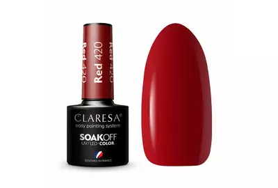 Claresa Lakier hybrydowy Red 420 SoakOff UV/LED 5g