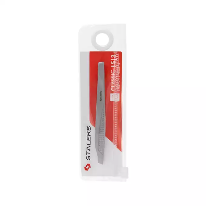 Staleks Classic Pęseta do brwi skośna TC-15-3