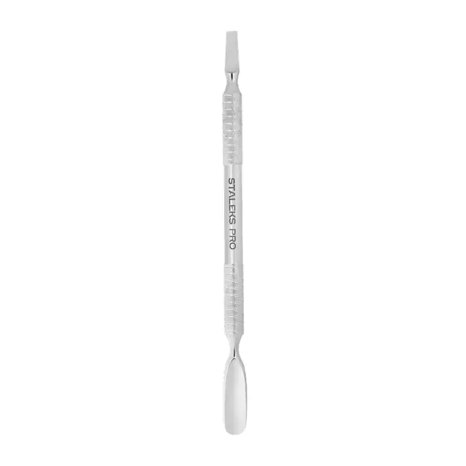 STALEKS PRO Expert PE-100/5 Maniküre-Schieber – Abgerundet, Breite Klinge, Für Profis & Privat