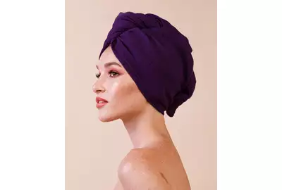 Anwen Dry It Up Turban do włosów - fioletowy
